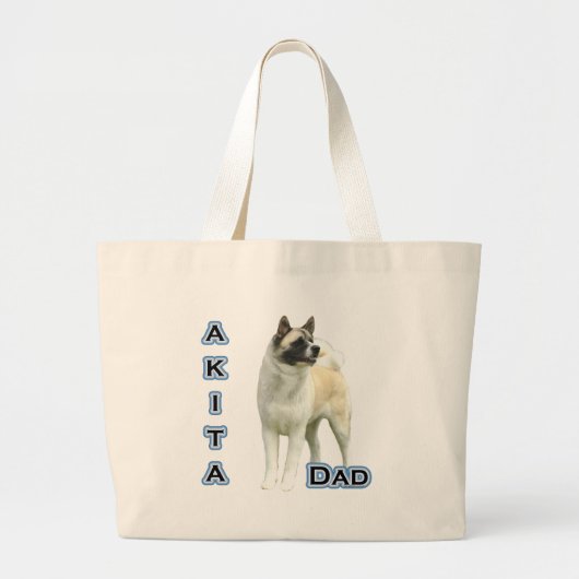 Akita Vater 4 Jumbo Stoffbeutel (Vorne)