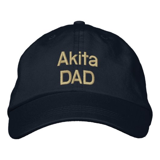 Akita VATER Bestickte Kappe (Vorderseite)