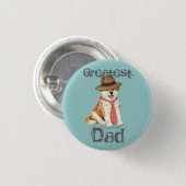 Akita Vater Button (Vorne & Hinten)