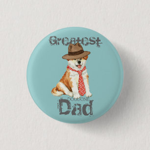 Akita Vater Button