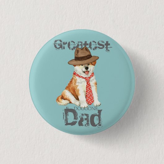 Akita Vater Button (Vorderseite)