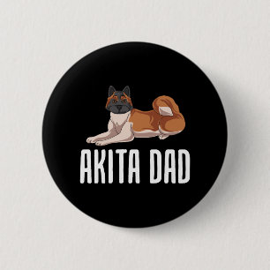 Akita Vater Button