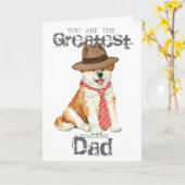 Akita Vater Karte (Gelbe Blume)