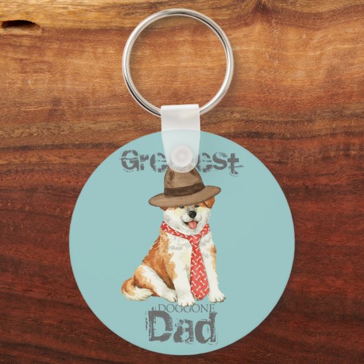 Akita Vater Schlüsselanhänger (Vorderseite)