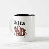 Akita Vater Tasse (Vorderseite Links)