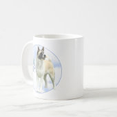 Akita Weihnachten Kaffeetasse (Vorderseite Links)
