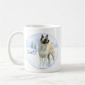 Akita Weihnachten Kaffeetasse (Links)