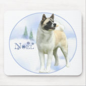 Akita Weihnachten Mousepad (Vorne)