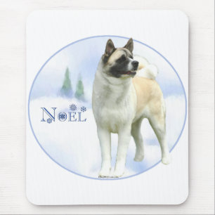 Akita Weihnachten Mousepad