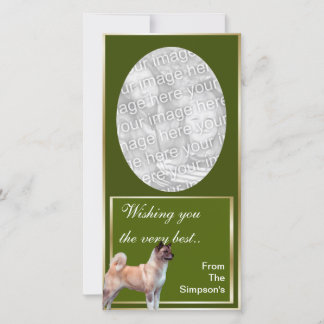 Akita Weihnachts-Fotokarte Feiertagskarte