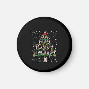 Akita Weihnachtsbaum bedeckt von Flashli Magnet