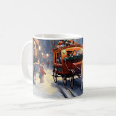 Akita Weihnachtsfeiertage Kaffeetasse (Vorderseite Links)