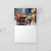 Akita Weihnachtsfeiertage Karte (Innenseite)