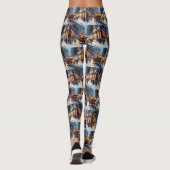 Akita Weihnachtsfeiertage Leggings (Rückseite)