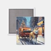 Akita Weihnachtsfeiertage Magnet (Vorderseite/Rückseite)