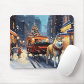 Akita Weihnachtsfeiertage Mousepad (Mit Mouse)