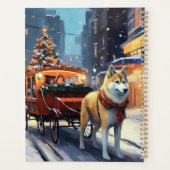 Akita Weihnachtsfeiertage Planer (Rückseite)