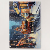 Akita Weihnachtsfeiertage Puzzle (Vertikal)