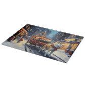 Akita Weihnachtsfeiertage Schneidebrett (Ecke)