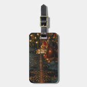 Akita Weihnachtsfest Reise Gepäckanhänger (Vorderseite vertikal)