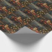 Akita Weihnachtsfest Reise Geschenkpapier (Ecke)