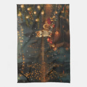 Akita Weihnachtsfest Reise Geschirrtuch (Vertikal)