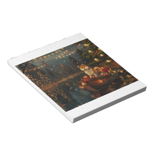 Akita Weihnachtsfest Reise Notizblock (angewinkelt)