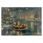 Akita Weihnachtsfest Reise Schneidebrett (Vorderseite)