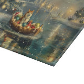 Akita Weihnachtsfest Reise Schneidebrett (Ecke)