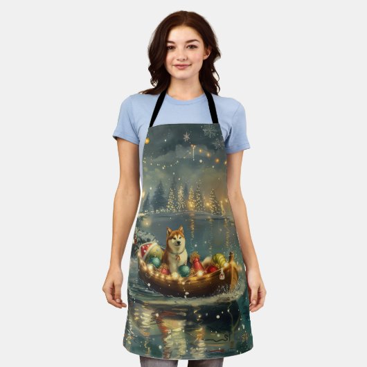 Akita Weihnachtsfest Reise Schürze (Getragen)