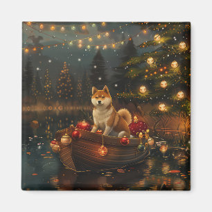 Akita Weihnachtsfestreise Magnet