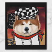 AKITA WEINETIKETT (Einzelnes Label)