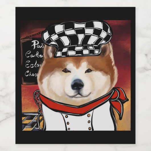 AKITA WEINETIKETT (Einzelnes Label)