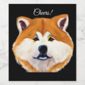 AKITA WEINETIKETT (Einzelnes Label)