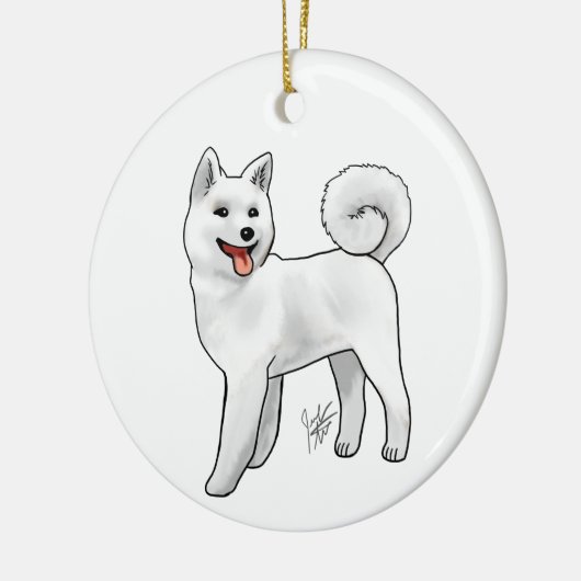 Akita - Weiße Ornamente (Links)