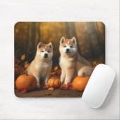 Akita Welppy Autumn Delight Pumpkin Mousepad (Mit Mouse)