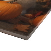 Akita Welppy Autumn Delight Pumpkin Schneidebrett (Ecke)