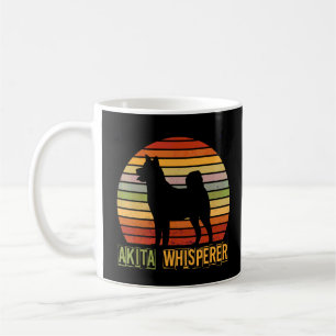 Akita Whisperer Retro Vintag Shiba Inu Dog Akita Kaffeetasse