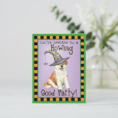 Akita Witch Einladung (Stehend Vorderseite)