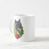 Akita Wreath Kaffeetasse (Vorderseite Links)