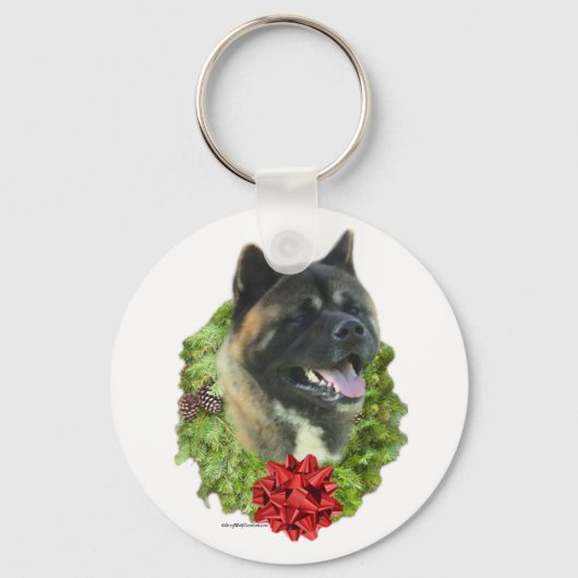 Akita Wreath - Schlüsselanhänger (Vorderseite)