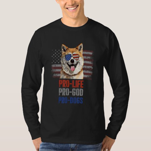 Akitas Pro Life Pro God Pro Hunde T-Shirt (Vorderseite)