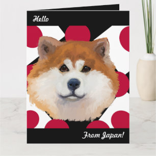 Akitas sind eine alte Hunderasse aus Japan. Der Na Karte