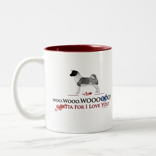 AkitaValentine flehen WOOO Tasse an (Links)
