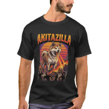 Akitazilla Riesiger Akita-Hundemonster-Filmparodie