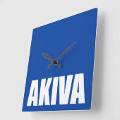 Akiva Quadratische Wanduhr (Winkel)