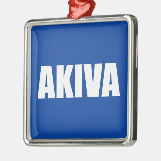 Akiva Silbernes Ornament (Links)