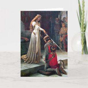 Akkolade durch Edmund Blair Leighton Karte