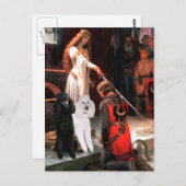 Akkolade - Poodle (ZWEI Standard) Postkarte (Vorne/Hinten)