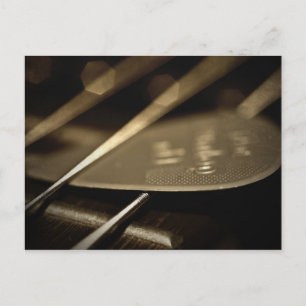 Akkorde und Stick Postkarte
